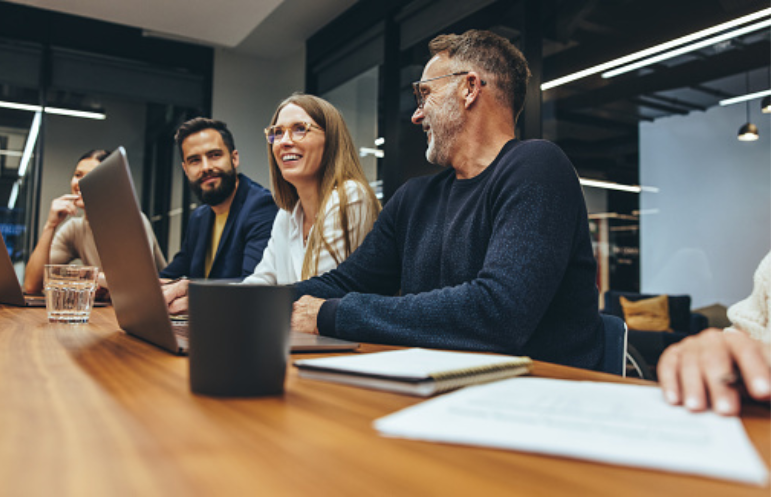 people at a meeting