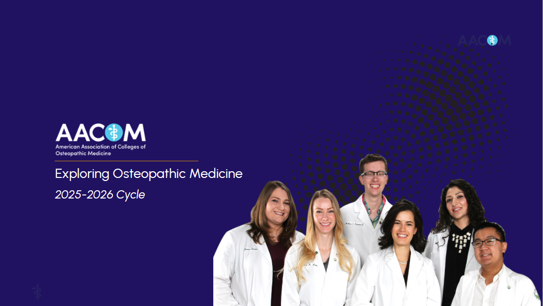 Exploring Osteopathic Medicine PPT cover slide. Click to download full presentation.