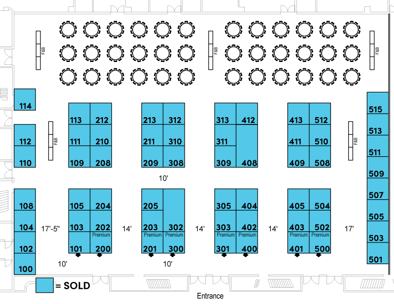 Educating Leaders 2025 Exhibit Hall Floorplan