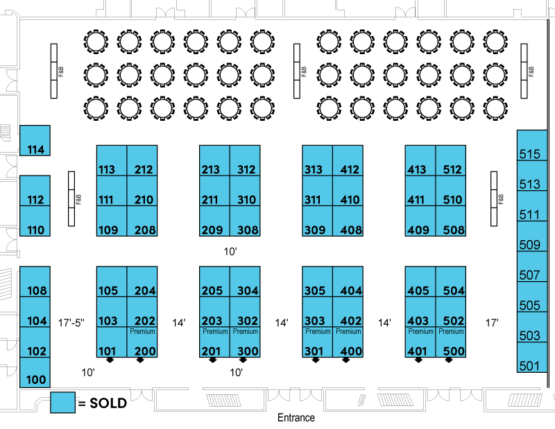 EL25 Exhibit Hall Floor Plan