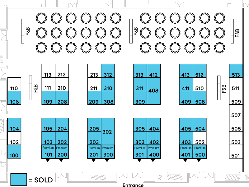 EL25 Exhibit Hall Floor Plan