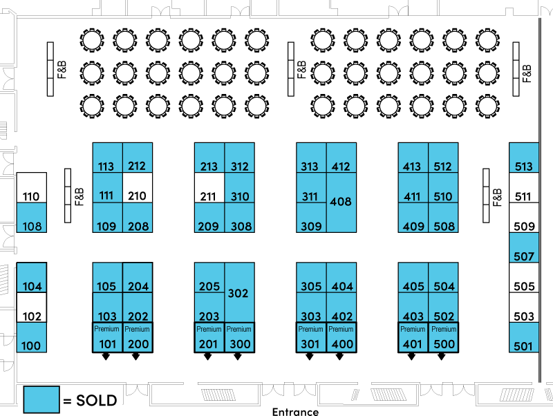 EL25 Exhibit Hall Floor Plan