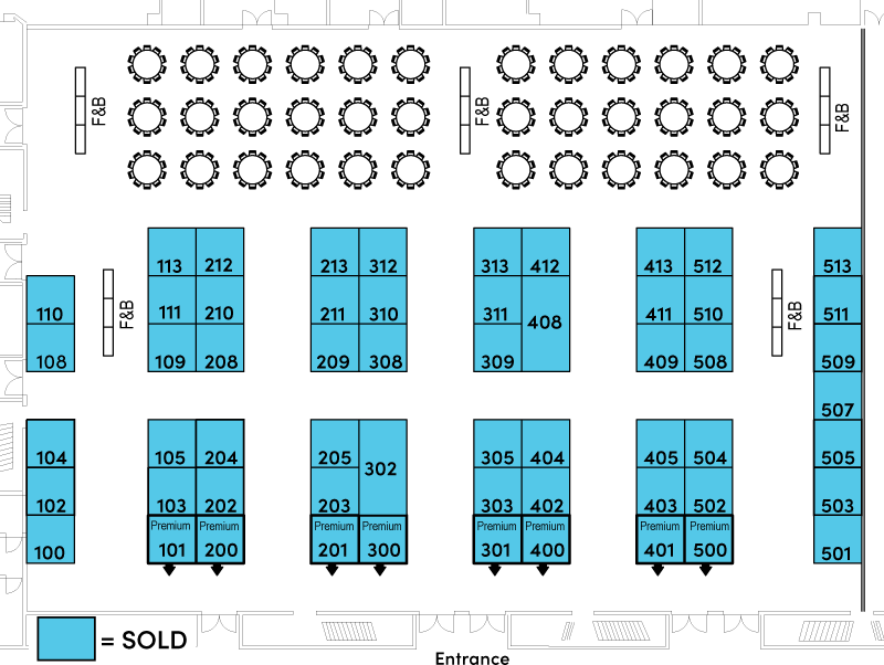 EL25 Exhibit Hall Floor Plan