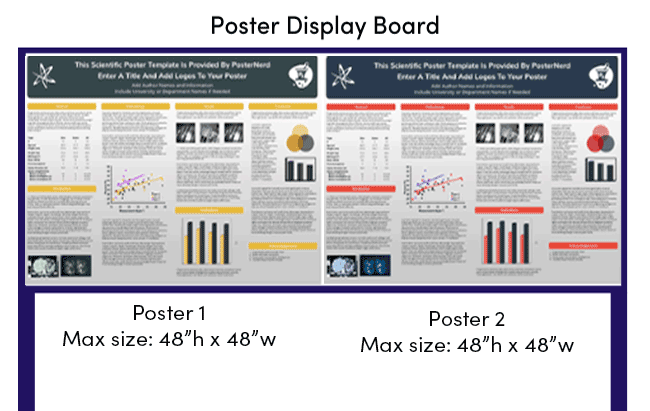 Example of poster display board