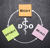 DO tenets of osteopathic medicine, Body, Mind Spirit