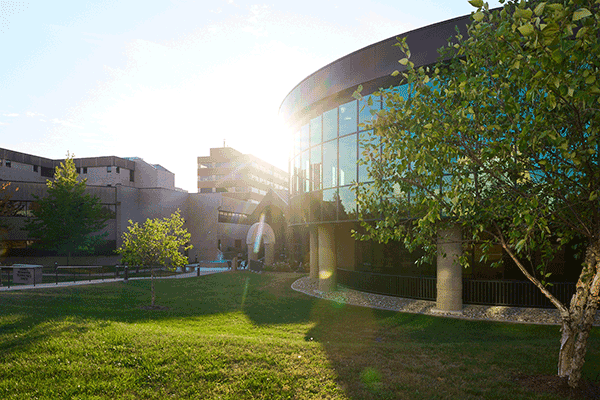 ATSU-KCOM building and lawn