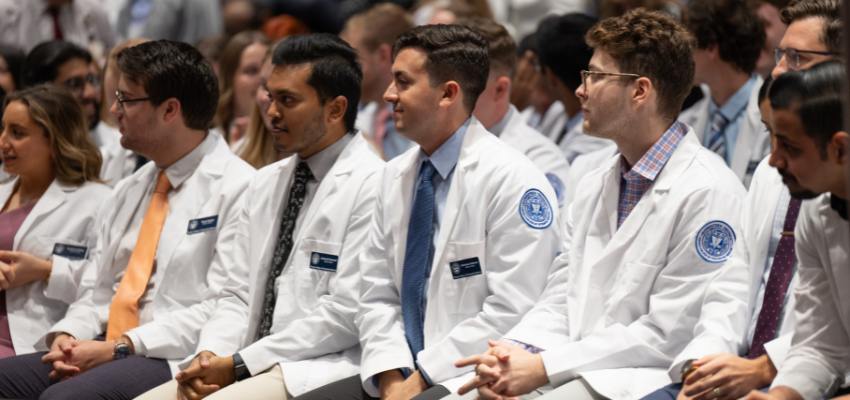 CCOM students attend whitecoat ceremony