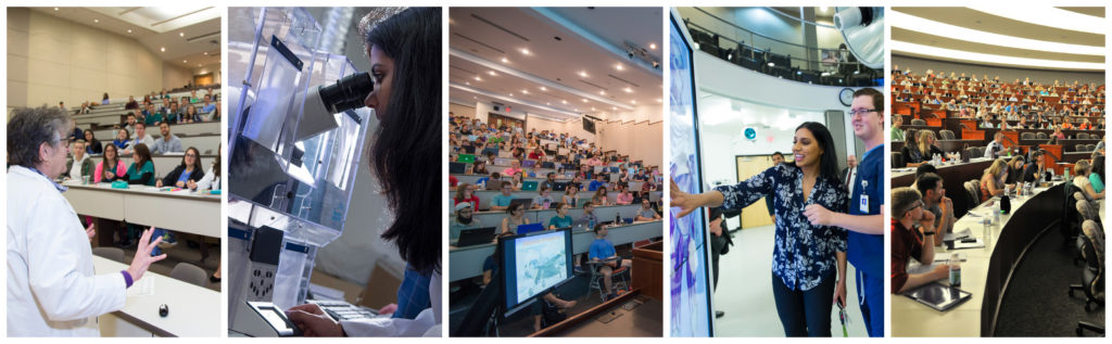 Collage of students attending medical school